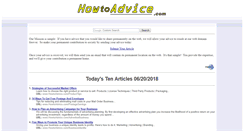 Desktop Screenshot of howtoadvice.com